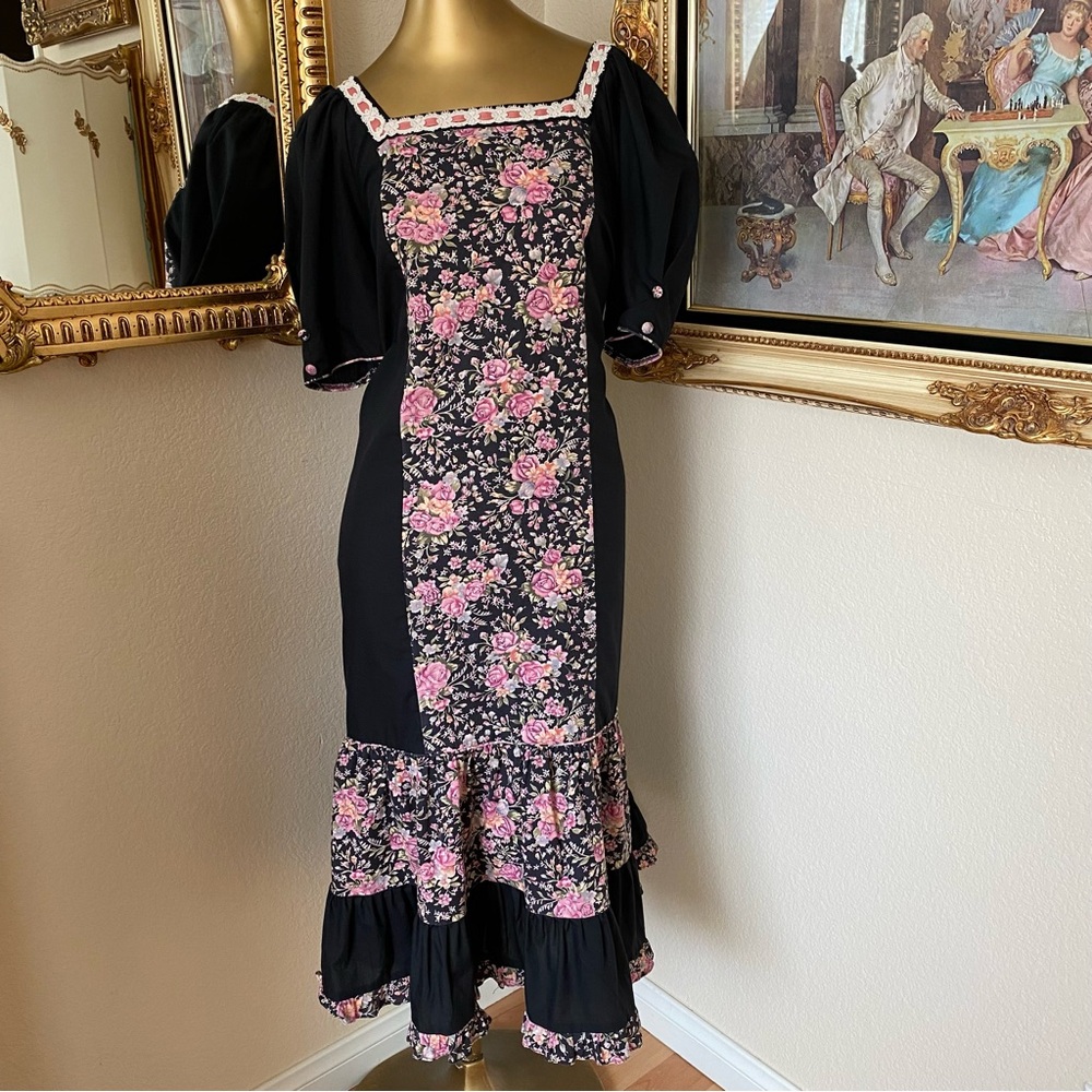 Sun Babes Collection Vintage Floral Cotton Dress